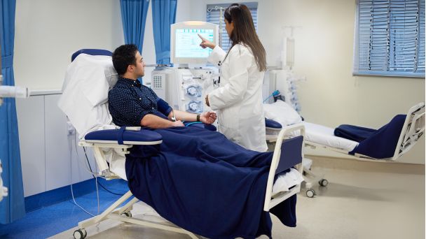 In-Center Hemodialysis: Regular dialysis sessions conducted at the center, where blood is filtered through a machine to remove waste products and excess fluids.